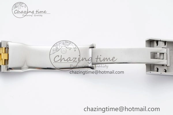 DateJust 41 SS YG Polished Bezel KING 1:1 Best Edition 904L Steel Gray Dial Green Roman on Jubilee Bracelet VR OnTrend 2225