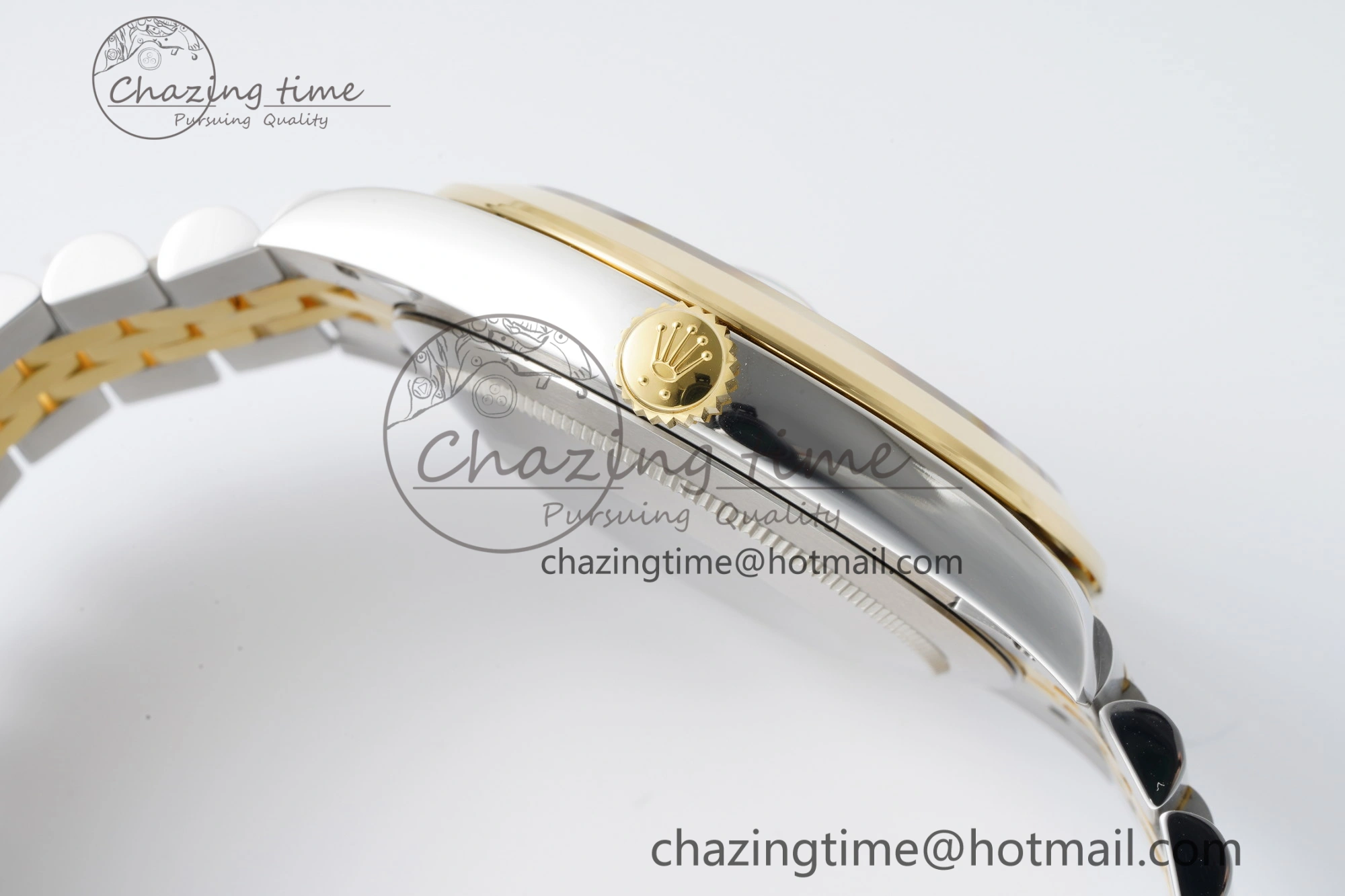 DateJust 41 SS YG Polished Bezel KING 1:1 Best Edition 904L Steel Silver Dial on Jubilee Bracelet VR Reliable 2224