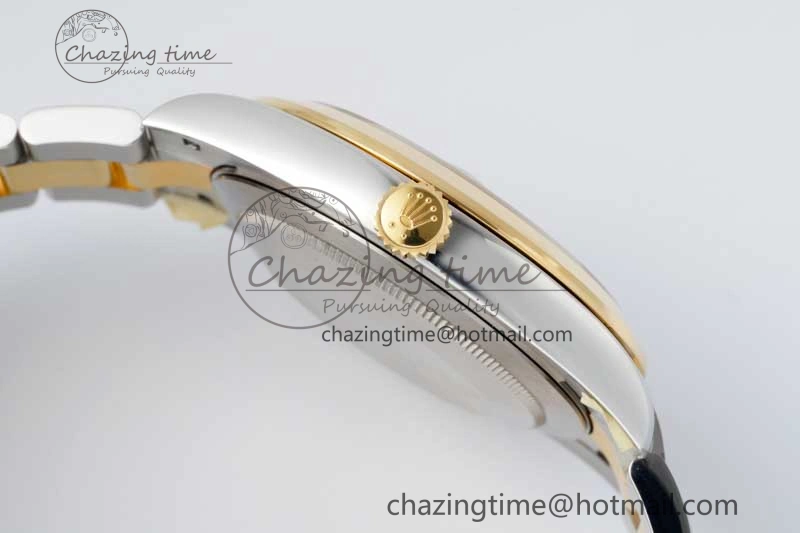 DateJust 41 SS YG Polished Bezel KING 1:1 Best Edition 904L Steel Silver Dial on Oyster Bracelet VR TimelessDesign 2226