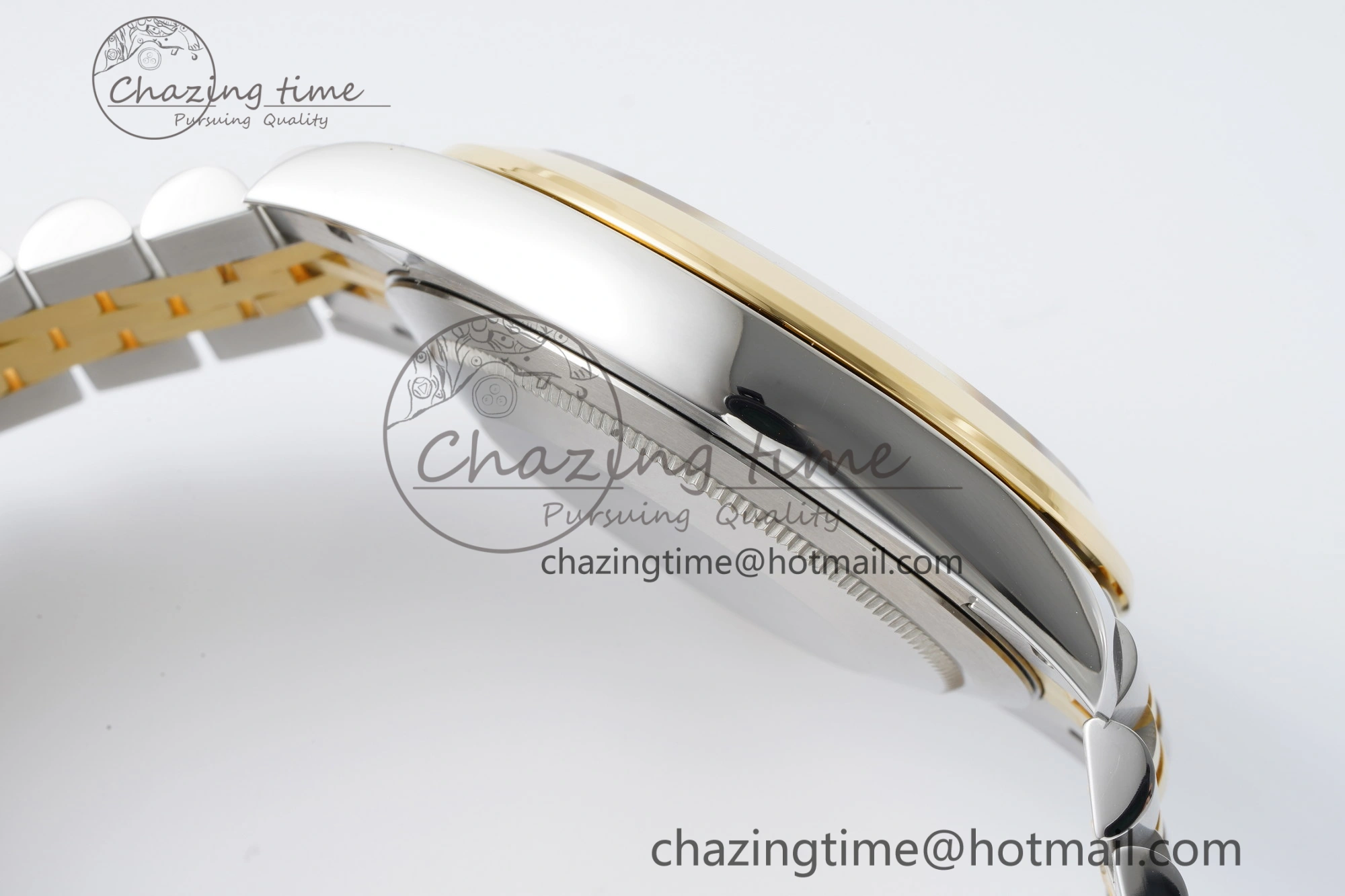 Modern DateJust 41 SS YG Polished Bezel KING 1:1 Best Edition 904L Steel White Dial on Jubilee Bracelet VR 2223