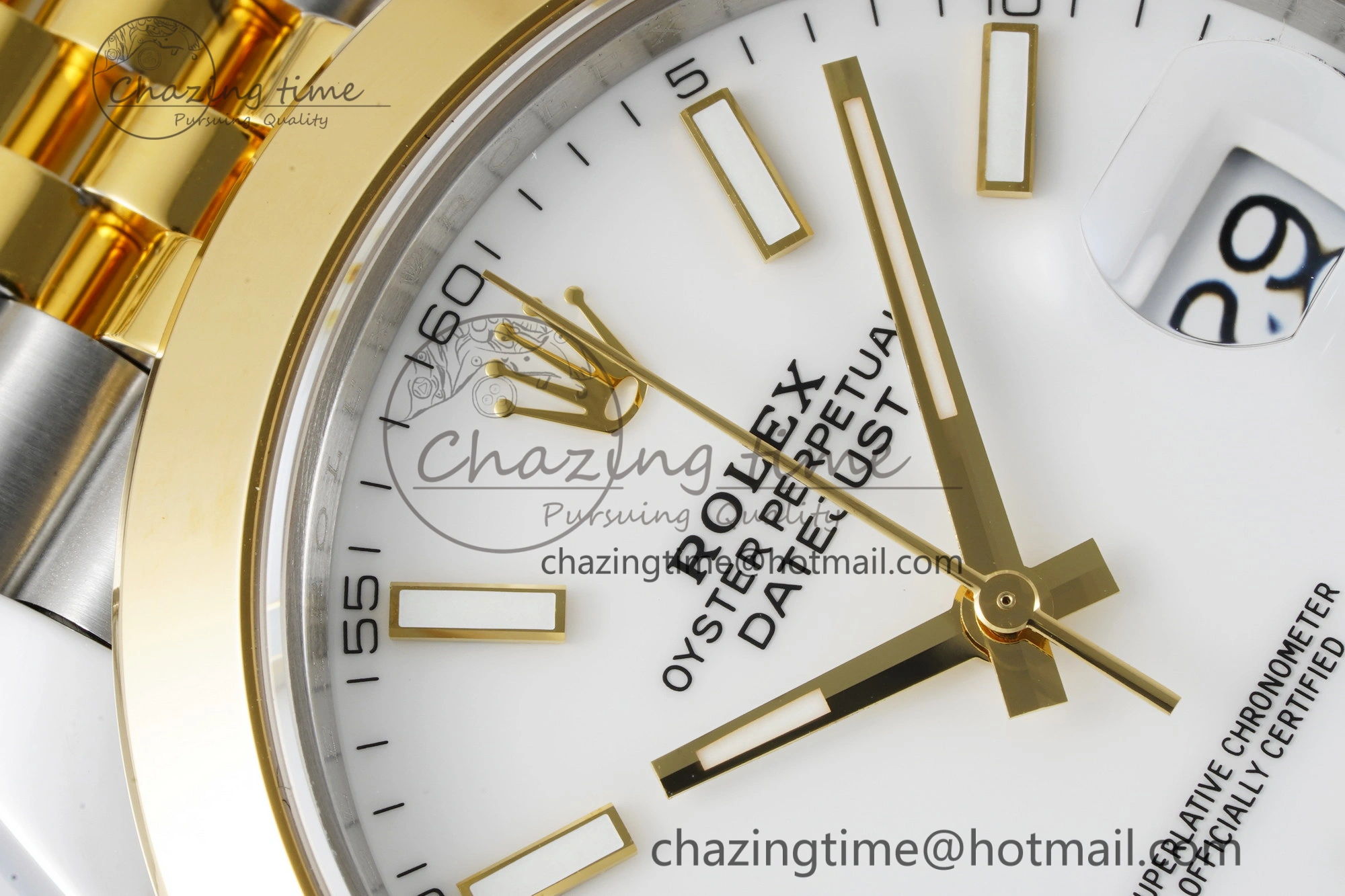 Modern DateJust 41 SS YG Polished Bezel KING 1:1 Best Edition 904L Steel White Dial on Jubilee Bracelet VR 2223