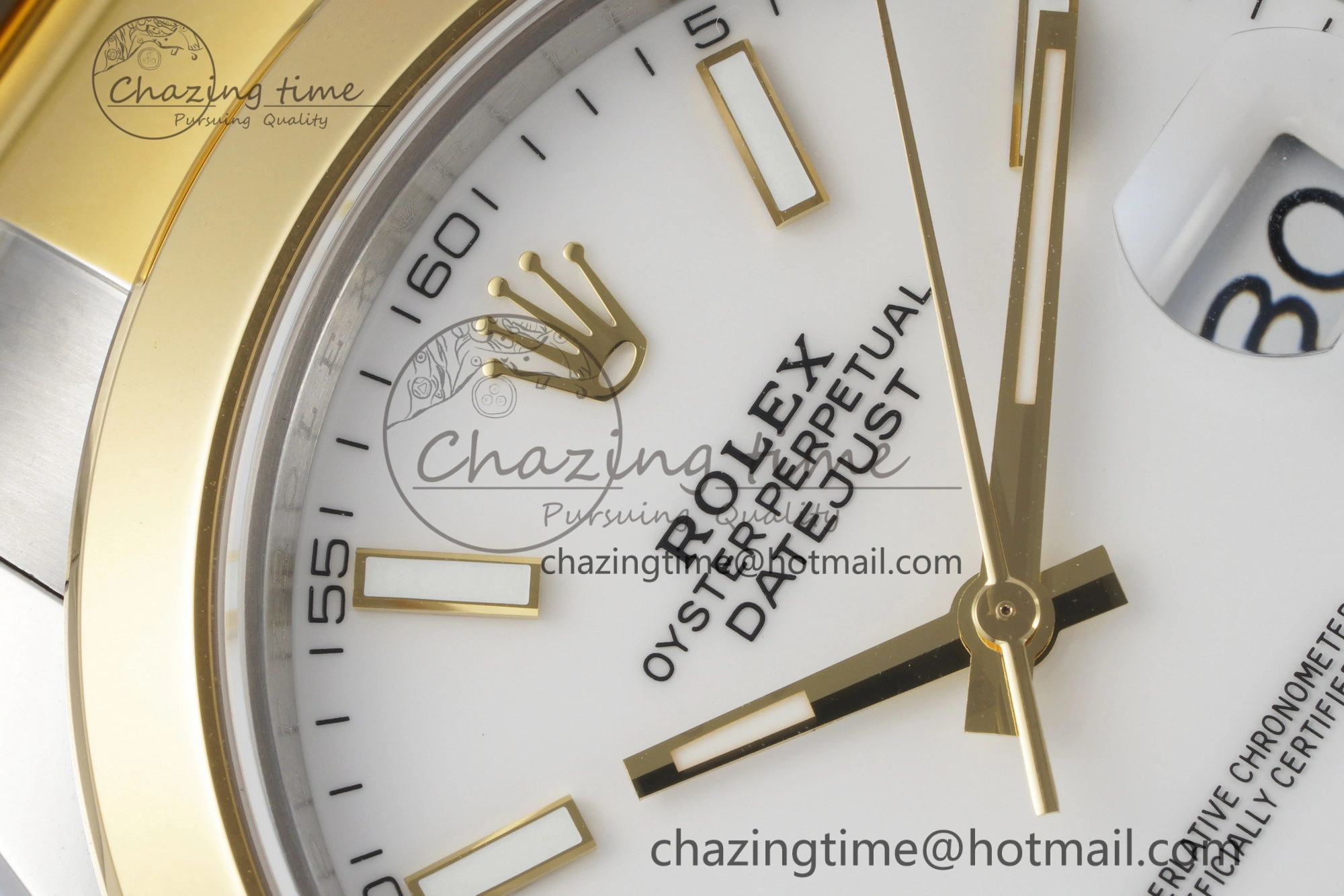 Effortless DateJust 41 SS YG Polished Bezel KING 1:1 Best Edition 904L Steel White Dial on Oyster Bracelet VR 2231