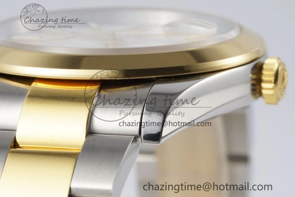 Effortless DateJust 41 SS YG Polished Bezel KING 1:1 Best Edition 904L Steel White Dial on Oyster Bracelet VR 2231