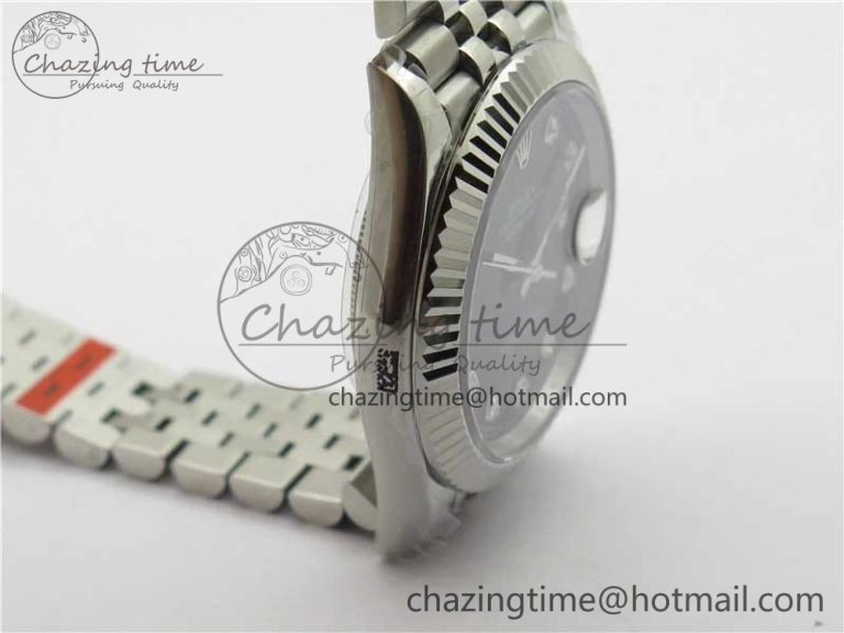 DateJust 41MM 126334 904L SS VRF 1:1 Best Edition Black Dial Crystals Markers on SS Jubilee Bracelet A Reliable 2905
