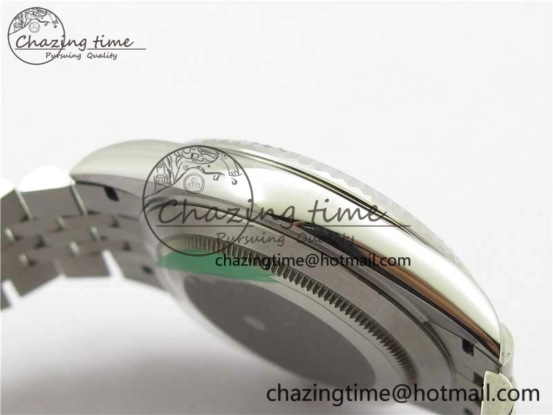 Minimalist DateJust 41MM 126334 904L SS VRF 1:1 Best Edition Black Dial Roman Markers on SS Jubilee Bracelet A 2899