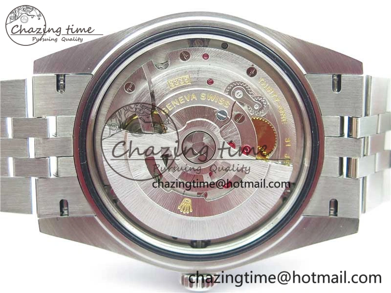 Minimalist DateJust 41MM 126334 904L SS VRF 1:1 Best Edition Black Dial Roman Markers on SS Jubilee Bracelet A 2899