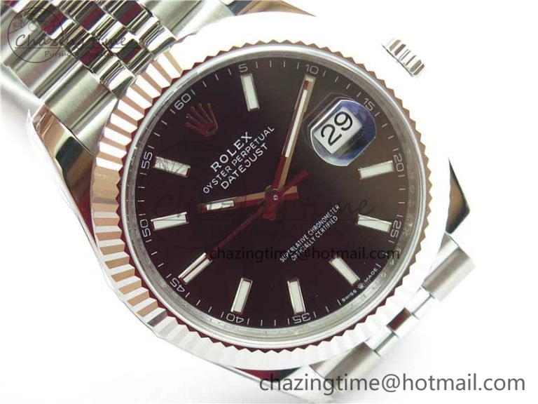 DateJust 41MM 126334 904L SS VRF 1:1 Best Edition Black Dial Stick Markers on SS Jubilee Bracelet A ModernLook 2901