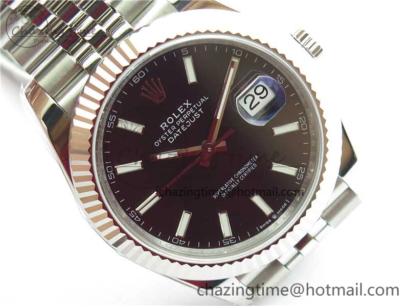 DateJust 41MM 126334 904L SS VRF 1:1 Best Edition Black Dial Stick Markers on SS Jubilee Bracelet A ModernLook 2901