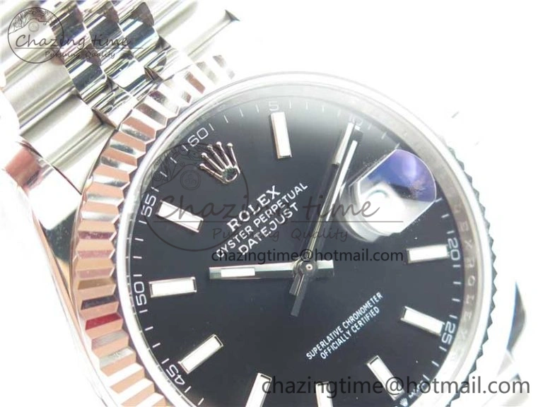 DateJust 41MM 126334 904L SS VRF 1:1 Best Edition Black Dial Stick Markers on SS Jubilee Bracelet A ModernLook 2901