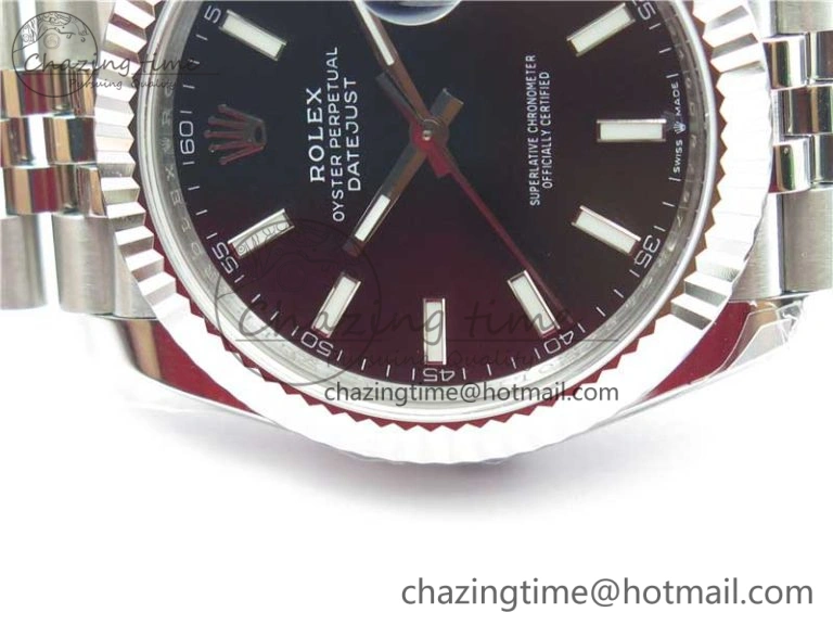 DateJust 41MM 126334 904L SS VRF 1:1 Best Edition Black Dial Stick Markers on SS Jubilee Bracelet A ModernLook 2901