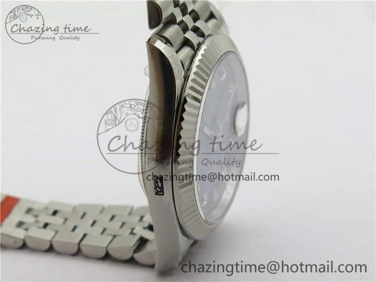 DateJust 41MM 126334 904L SS VRF 1:1 Best Edition Blue Dial Crystals Markers on SS Jubilee Bracelet A Thermal 2906