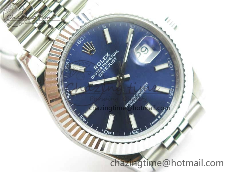 FastDry DateJust 41MM 126334 904L SS VRF 1:1 Best Edition Blue Dial Stick Markers on SS Jubilee Bracelet A 2903