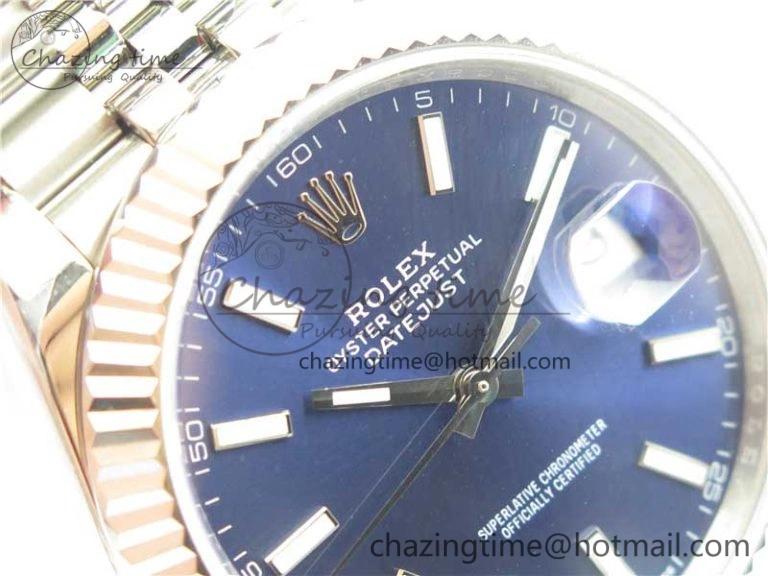 FastDry DateJust 41MM 126334 904L SS VRF 1:1 Best Edition Blue Dial Stick Markers on SS Jubilee Bracelet A 2903