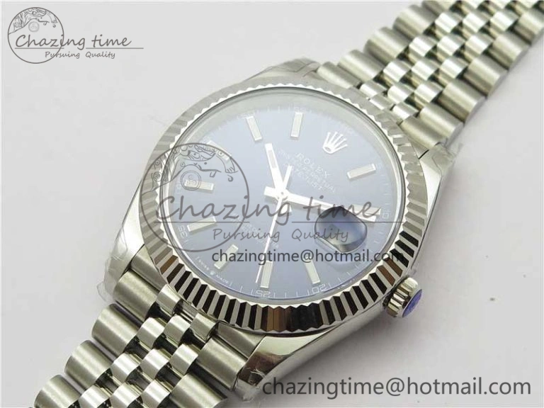 FastDry DateJust 41MM 126334 904L SS VRF 1:1 Best Edition Blue Dial Stick Markers on SS Jubilee Bracelet A 2903