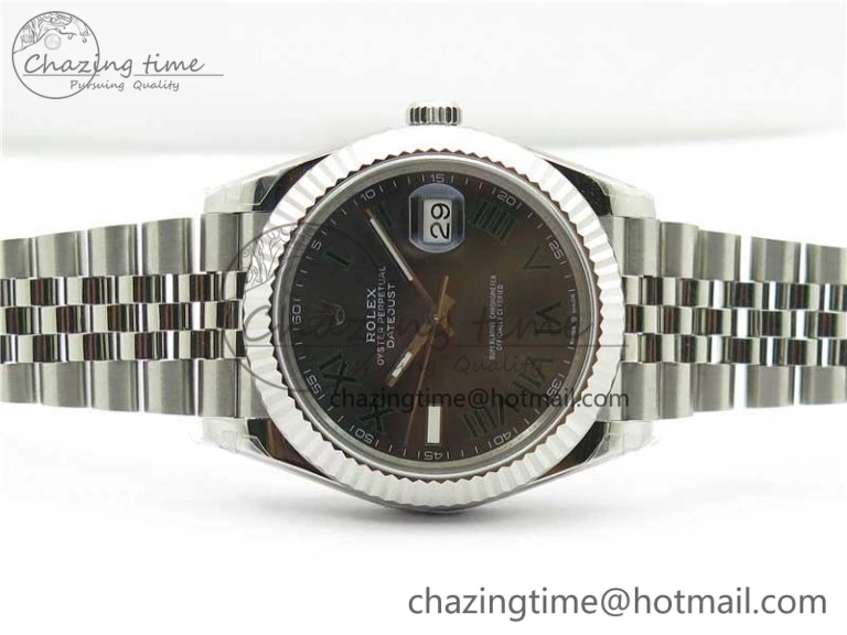 UrbanChic DateJust 41MM 126334 904L SS VRF 1:1 Best Edition Gray Dial Roman Markers on SS Jubilee Bracelet A 2908