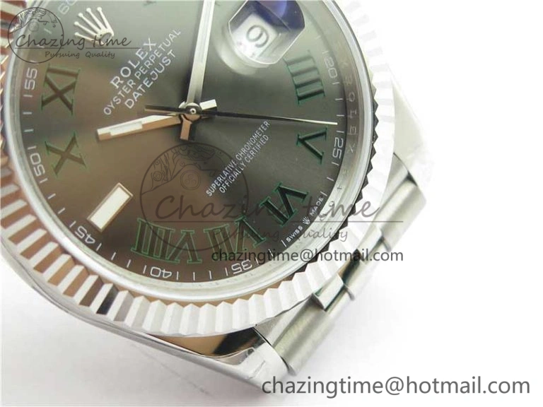 UrbanChic DateJust 41MM 126334 904L SS VRF 1:1 Best Edition Gray Dial Roman Markers on SS Jubilee Bracelet A 2908