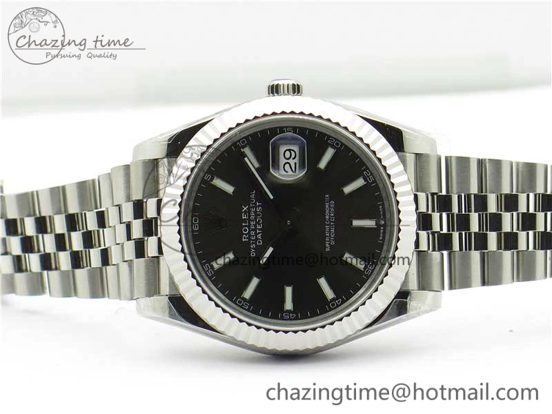 Casual DateJust 41MM 126334 904L SS VRF 1:1 Best Edition Gray Dial Stick Markers on SS Jubilee Bracelet A 2902