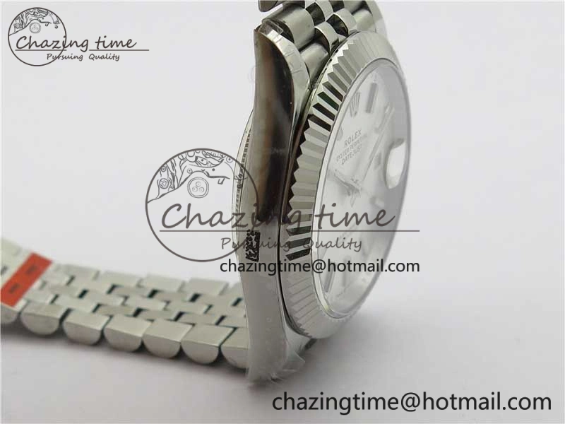 Seasonal DateJust 41MM 126334 904L SS VRF 1:1 Best Edition Silver Dial Stick Markers on SS Jubilee Bracelet A 2900
