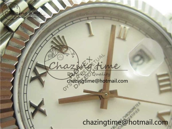 TopPick DateJust 41MM 126334 904L SS VRF 1:1 Best Edition White Dial Roman Markers on SS Jubilee Bracelet A 2898