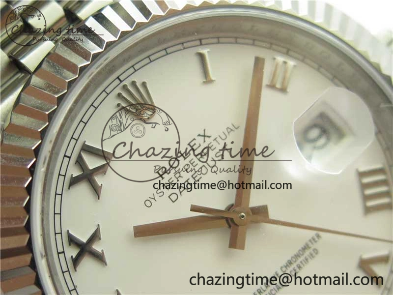 TopPick DateJust 41MM 126334 904L SS VRF 1:1 Best Edition White Dial Roman Markers on SS Jubilee Bracelet A 2898