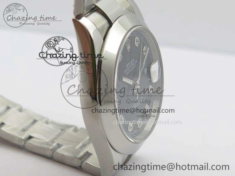 DateJust 41mm 126300 SS Noob 1:1 Best Edition Black Dial Diam Markers On SS Bracelet A Elegant 3587