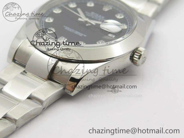 DateJust 41mm 126300 SS Noob 1:1 Best Edition Black Dial Diam Markers On SS Bracelet A Elegant 3587