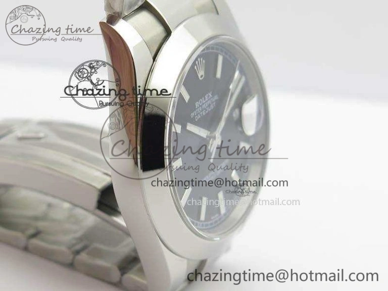 SmartChoice DateJust 41mm 126300 SS Noob 1:1 Best Edition Black Dial Stick Markers On SS Bracelet A 3595