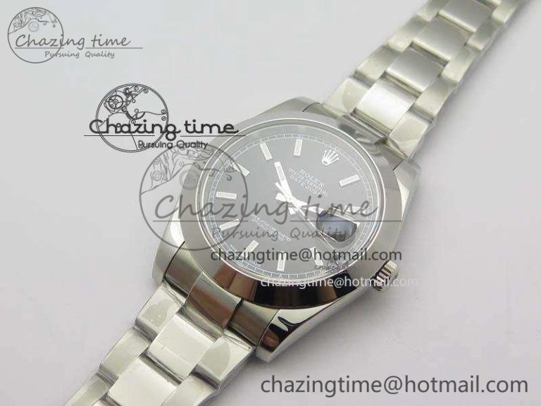 SmartChoice DateJust 41mm 126300 SS Noob 1:1 Best Edition Black Dial Stick Markers On SS Bracelet A 3595
