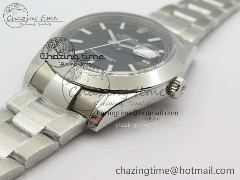 SmartChoice DateJust 41mm 126300 SS Noob 1:1 Best Edition Black Dial Stick Markers On SS Bracelet A 3595