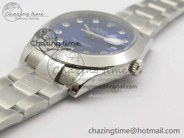 TechFriendly DateJust 41mm 126300 SS Noob 1:1 Best Edition Blue Dial Diam Markers On SS Bracelet A 3592