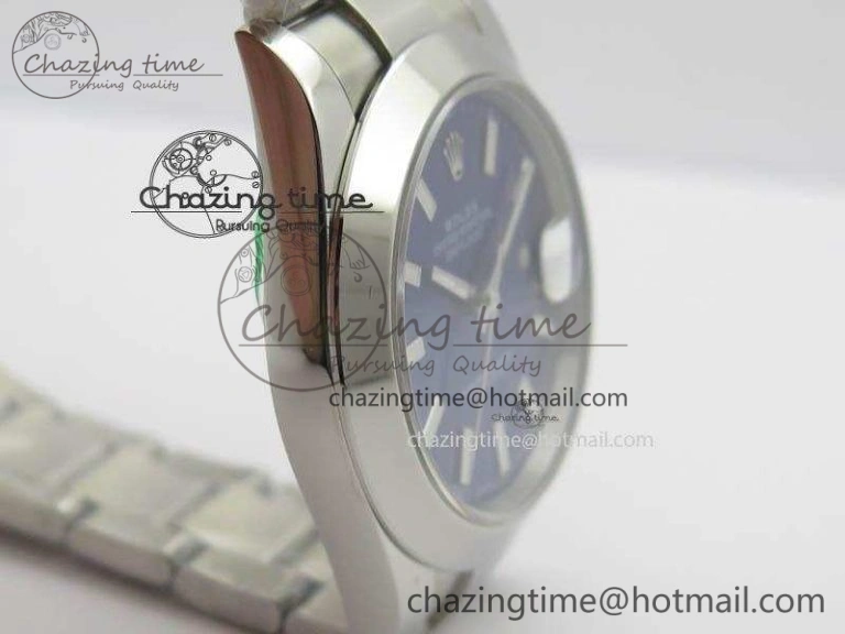 DateJust 41mm 126300 SS Noob 1:1 Best Edition Blue Dial Stick Markers On SS Bracelet A Refined 3596