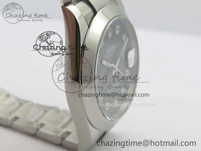 DateJust 41mm 126300 SS Noob 1:1 Best Edition Gray Dial Diam Markers On SS Bracelet A GoodFit 3594
