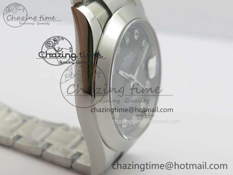 DateJust 41mm 126300 SS Noob 1:1 Best Edition Gray Dial Diam Markers On SS Bracelet A GoodFit 3594
