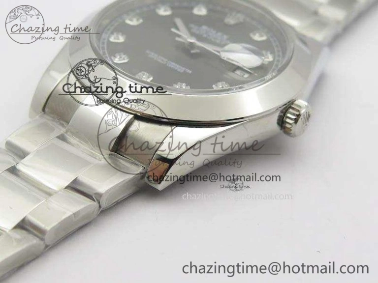 DateJust 41mm 126300 SS Noob 1:1 Best Edition Gray Dial Diam Markers On SS Bracelet A GoodFit 3594
