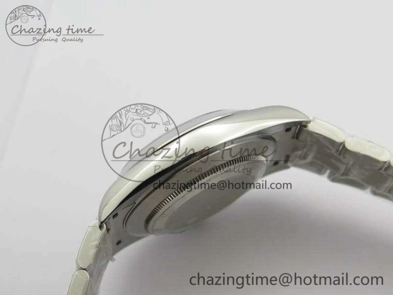 SmoothTexture DateJust 41mm 126300 SS Noob 1:1 Best Edition Gray Dial Stick Markers On SS Bracelet A 3598