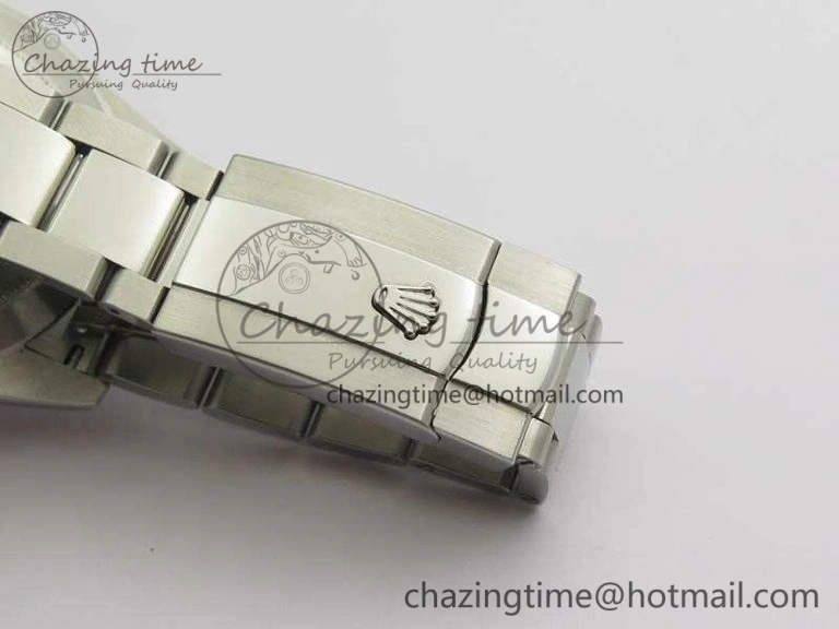 SmoothTexture DateJust 41mm 126300 SS Noob 1:1 Best Edition Gray Dial Stick Markers On SS Bracelet A 3598