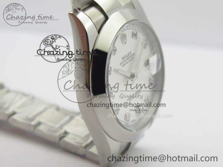 Soft DateJust 41mm 126300 SS Noob 1:1 Best Edition Silver Dial Diam Markers On SS Bracelet A 3590