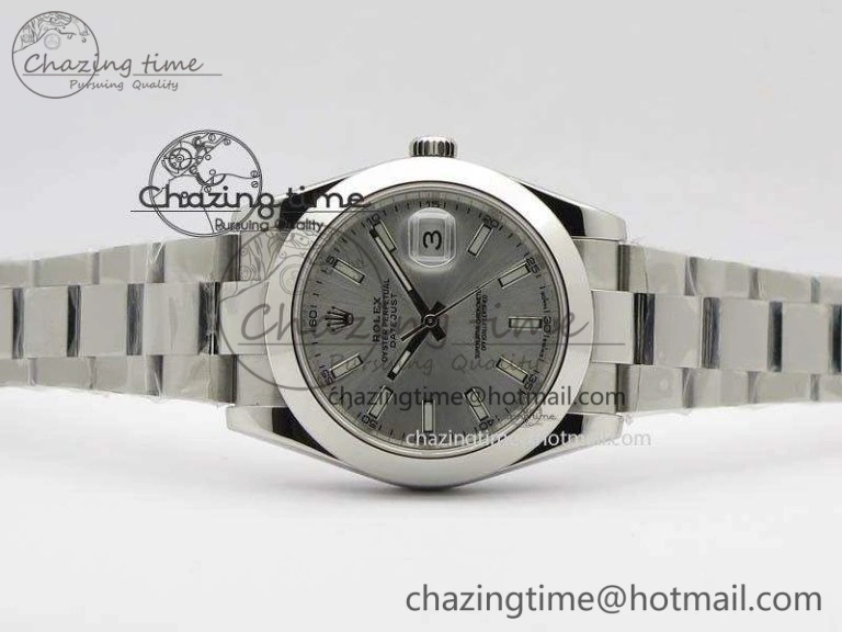 DateJust 41mm 126300 SS Noob 1:1 Best Edition Silver Dial Stick Markers On SS Bracelet A Functional 3597