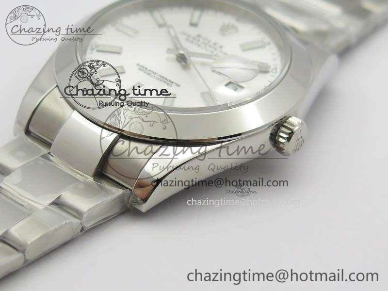 DateJust 41mm 126300 SS Noob 1:1 Best Edition Silver Dial Stick Markers On SS Bracelet A Functional 3597