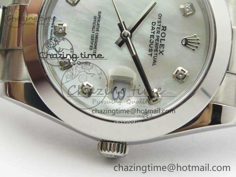 DateJust 41mm 126300 SS Noob 1:1 Best Edition White MOP Dial Diam Markers On SS Bracelet A Tailored 3591