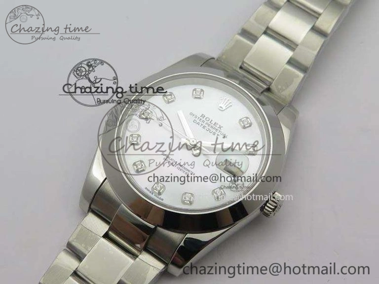 DateJust 41mm 126300 SS Noob 1:1 Best Edition White MOP Dial Diam Markers On SS Bracelet A Tailored 3591