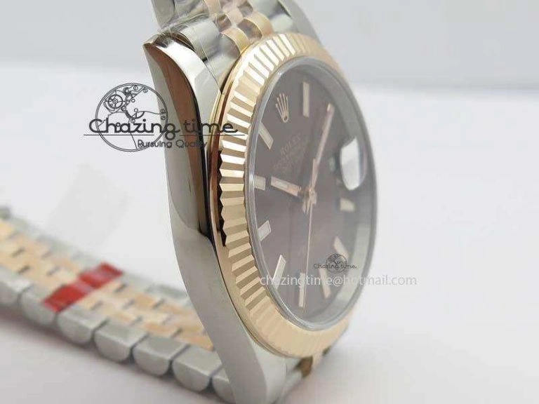 DateJust 41mm 126303 Noob 1:1 Best Edition RG Wrapped Brown Dial Fluted Bezel On Jubilee Bracelet A NewStyle 3782