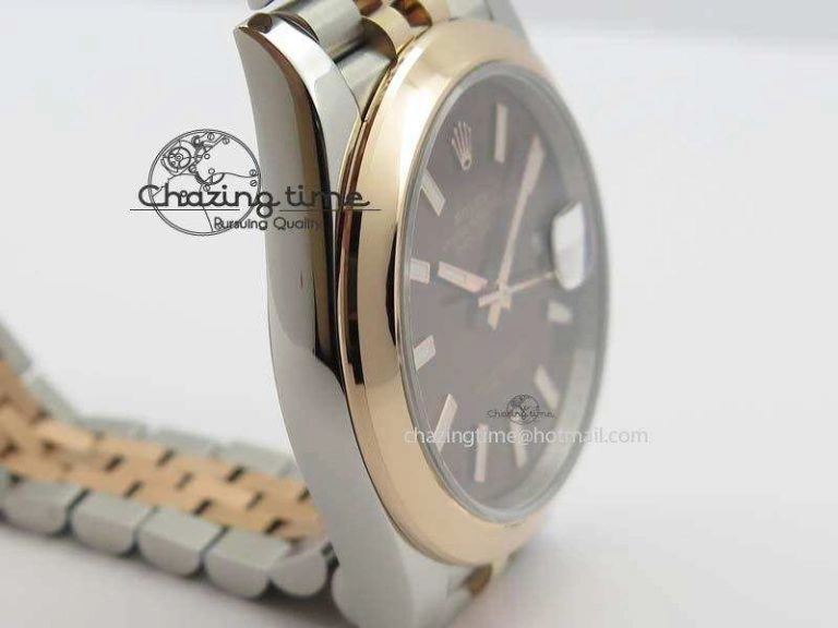 Sporty DateJust 41mm 126303 Noob 1:1 Best Edition RG Wrapped Brown Dial On Jubilee Bracelet A 3787