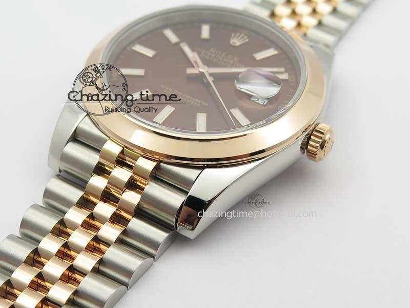 Sporty DateJust 41mm 126303 Noob 1:1 Best Edition RG Wrapped Brown Dial On Jubilee Bracelet A 3787