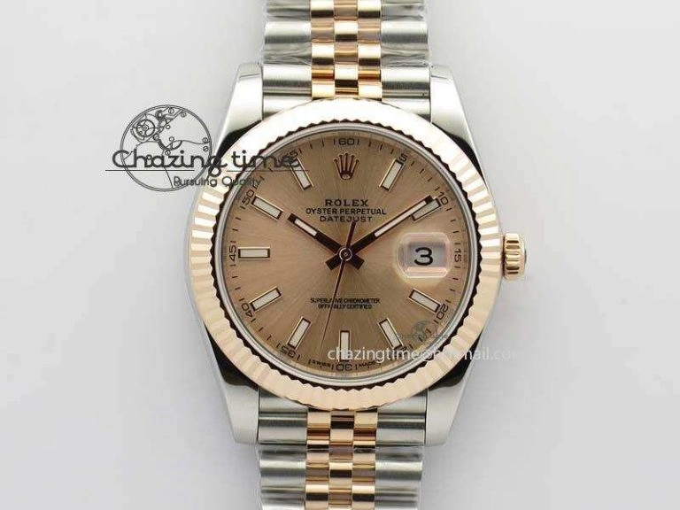 DateJust 41mm 126303 Noob 1:1 Best Edition RG Wrapped RG Dial Fluted Bezel On Jubilee Bracelet A Elegant 3780