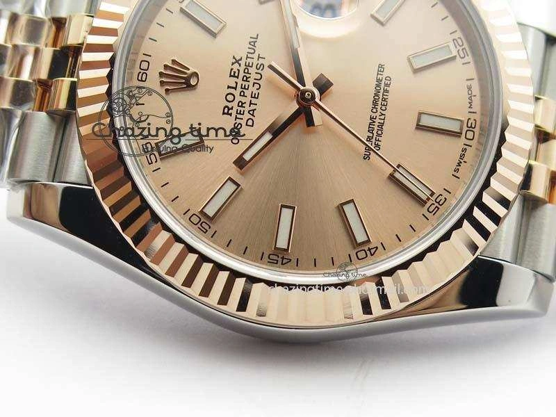 DateJust 41mm 126303 Noob 1:1 Best Edition RG Wrapped RG Dial Fluted Bezel On Jubilee Bracelet A Elegant 3780