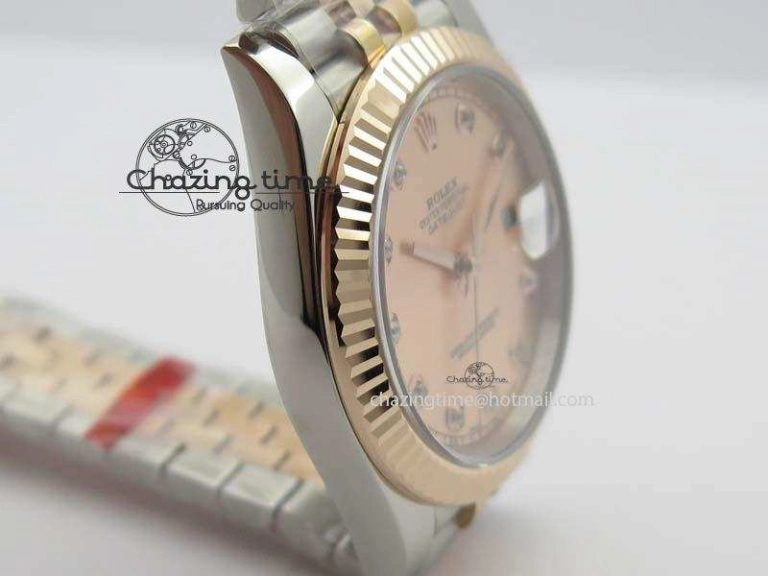 Neat DateJust 41mm 126303 Noob 1:1 Best Edition RG Wrapped RG Diam Dial Fluted Bezel On Jubilee Bracelet A 3779