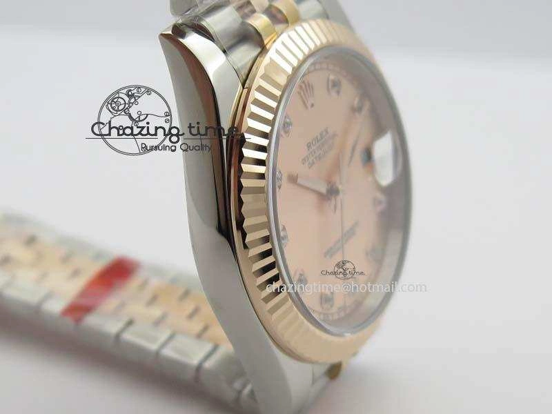 Neat DateJust 41mm 126303 Noob 1:1 Best Edition RG Wrapped RG Diam Dial Fluted Bezel On Jubilee Bracelet A 3779