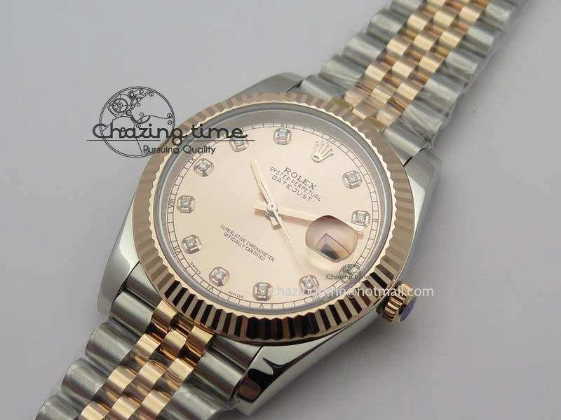 Neat DateJust 41mm 126303 Noob 1:1 Best Edition RG Wrapped RG Diam Dial Fluted Bezel On Jubilee Bracelet A 3779