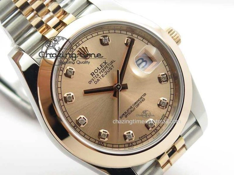 Bold DateJust 41mm 126303 Noob 1:1 Best Edition RG Wrapped RG Diamond Dial On Jubilee Bracelet A 3783